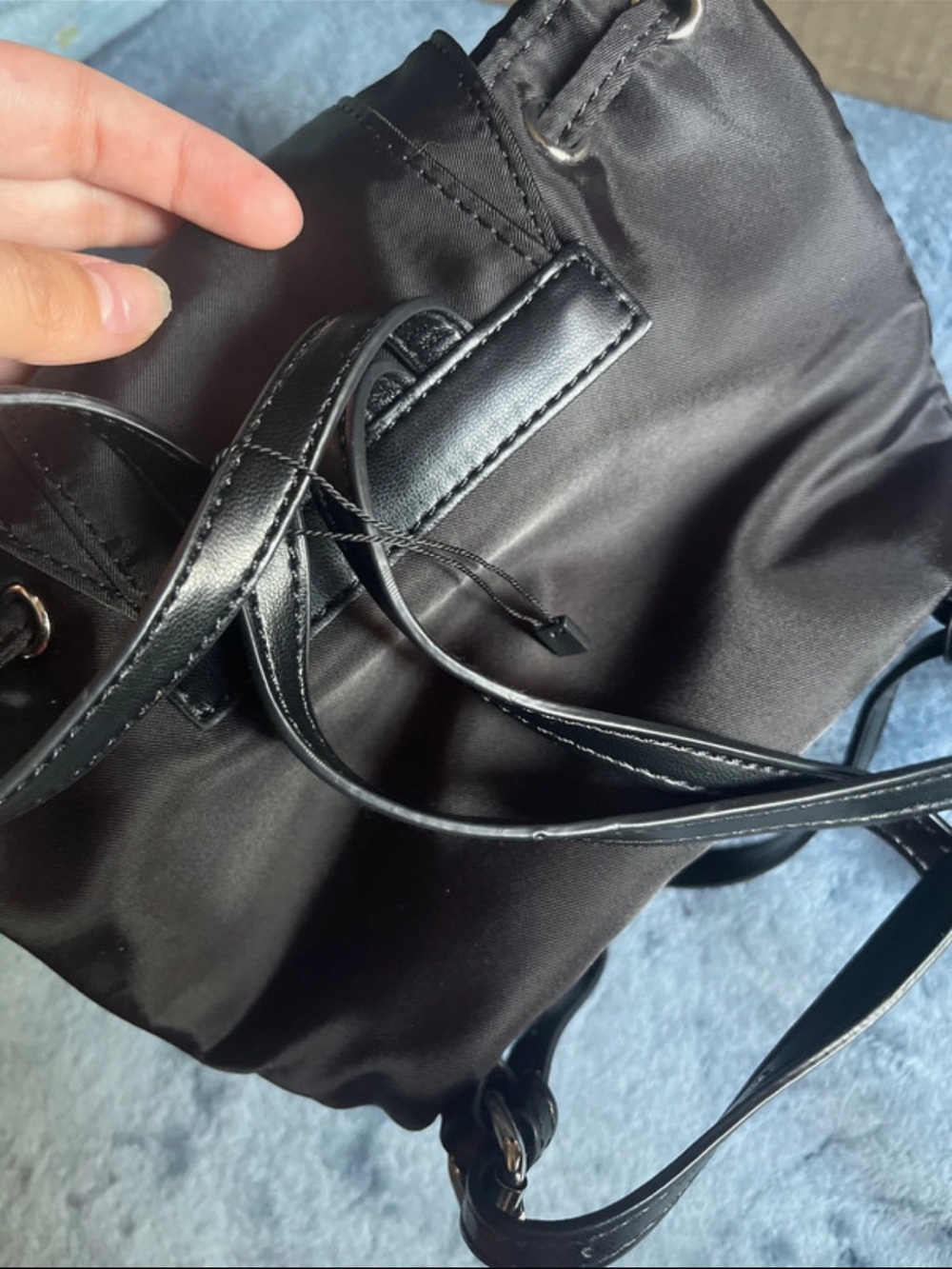 Mini Black Backpack - Picture 2 of 6